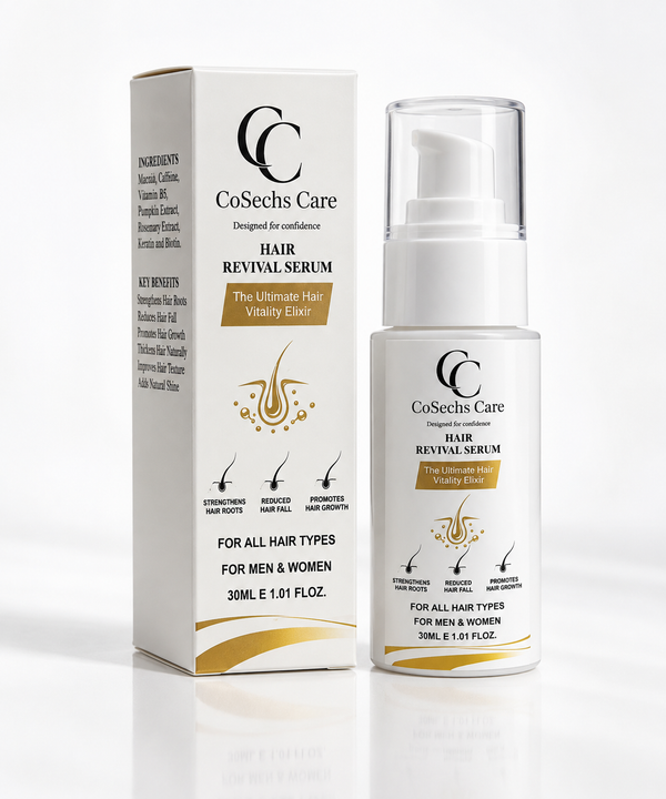 CoSechs Care Hair Revival Serum – 30ml | Minoxidil Caffeine, Biotin & Rosemary